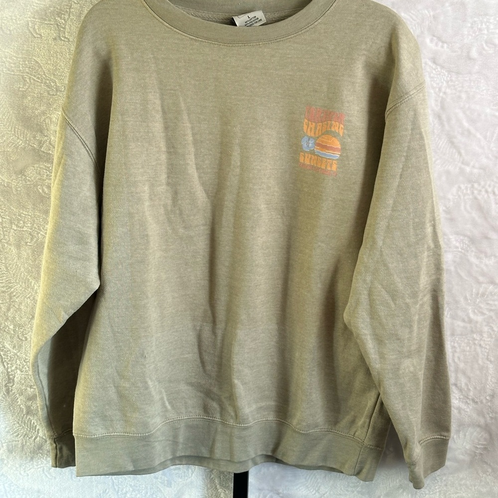 Casual Beige Long Sleeve Top